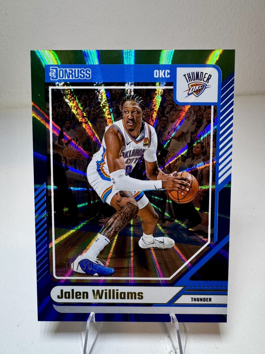 2024-25 Panini Donruss - Jalen Williams #20 Holo Blue & Green