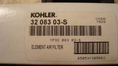 #ad Kohler 32 083 03S 32 083 03 s air filter $17.21