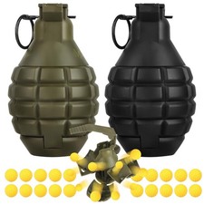 SitertCF Tactical Toy-Grenade for CS Battle Game,2Pcs Fall Large, Green