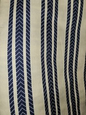 Navy Blue and Off-White Dog Crate Cover for 48 inch long crate