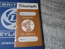 Nos British Leyland Triumph Uk Passport To Service Akd8072 5th Edition 1973