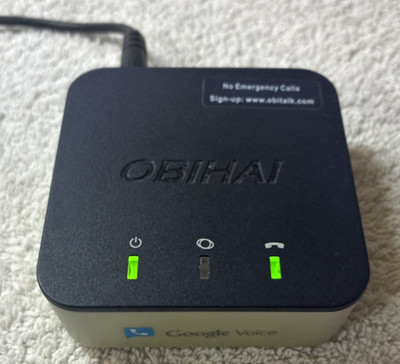 ObiHai Obi200 VOIP Phone 1-Port VoIP Adapter USB Ethernet w Plug OEM ObiTalk