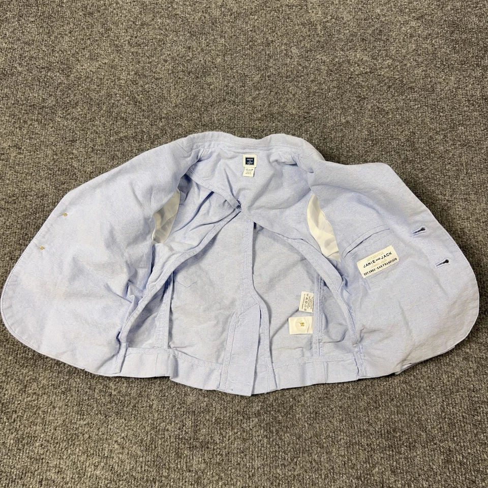 Abrigo deportivo Janie and Jack niños 12-18 meses azul claro algodón blazer niño pequeño Foto 3 de 4