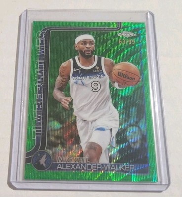 NICKEIL ALEXANDER-WALKER 2025-26 /99 Topps Chrome Green Wave Refractor #193