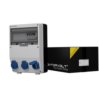 Stromverteiler TD-S/FI 3x230V RCCB 25A 2P Baustromverteiler Doktorvolt  9023