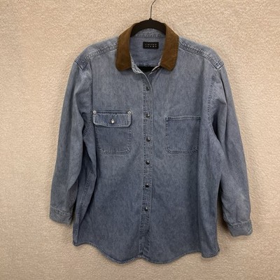 Vintage Limited Denim Shirt Women s Blue Jean 90s Western Prairie Cowboy