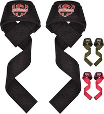 FIGHTSENSE Lifting straps for weightlifting, Gym straps wrist for men women