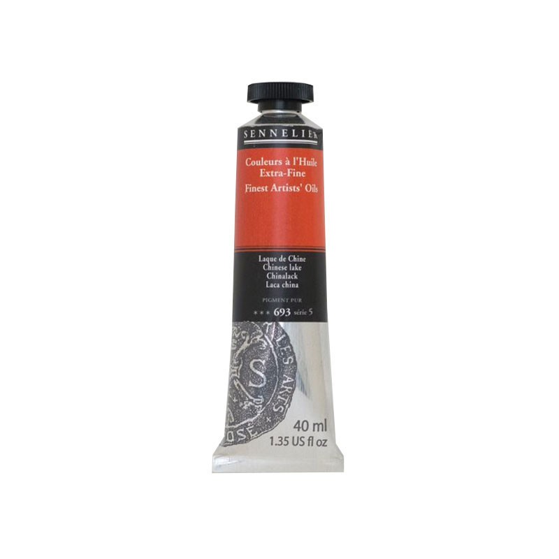 Sennelier Peinture à l'huile extra-fine laque de Chine n°693 lot de 4 tubes 40ml