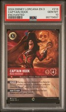2024 Disney Lorcana Inklands 214/204 Captain Hook Master Swordsman PSA 10