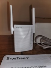 BrosTrend AC1200 Dual Band WiFi Extender Model: E1 Better Wireless Coverage 