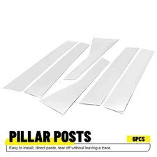 Chrome Window Pillar Post Trims For 2016 2017-2019 2020 Cadillac CT6 Door Covers