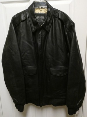 Type A-2 Size L US Army Air Force Flyers Black Leather Jacket No 8415 1958-A2-8