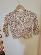 EUC Rylee + Cru Flowered Long Sleeve Shirt