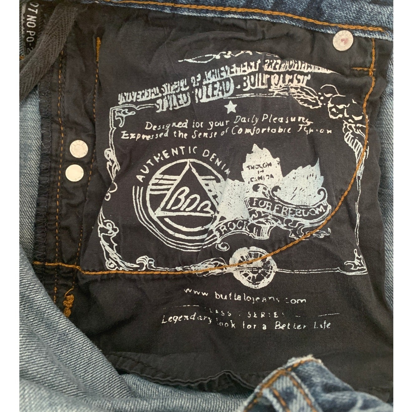 Six Basic Buffalo David Bitton Straight Slim Jean… - image 6