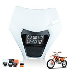 Dirt Bike LED Headlight - Motorcycle Dirtbike Headlight LED Headlamp - White