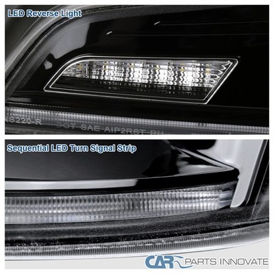 Pearl Black Fits 2003-2007 Infiniti G35 Coupe Sequential LED Tail
