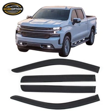 Fits 19-25 Chevy Silverado & GMC Sierra 1500 Crew Cab Window Visors Vent Guard