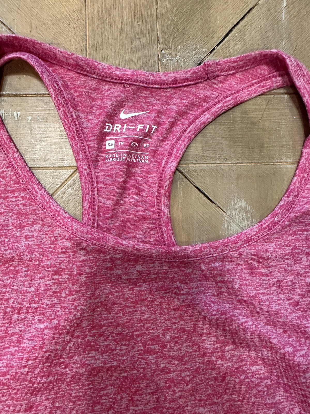 Nike Dri-fit Womens XSmall Pink Tank Top Shirt Pink Racerback thumbnail 6