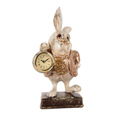 Hase Figur Uhr 26cm Clayre & Eef  Vintage Shabby Landhaus Tischuhr
