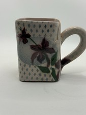 Studio Art Pottery Red Clay Square Mug