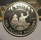 Falklands 50 pence 2002 silver proof Balcony on Mercury coin cover 28.2g 0.925