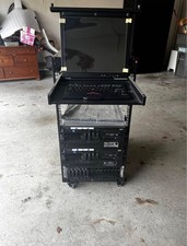 IBM p520 and disk array with keyboard/monitor in Cabinet
