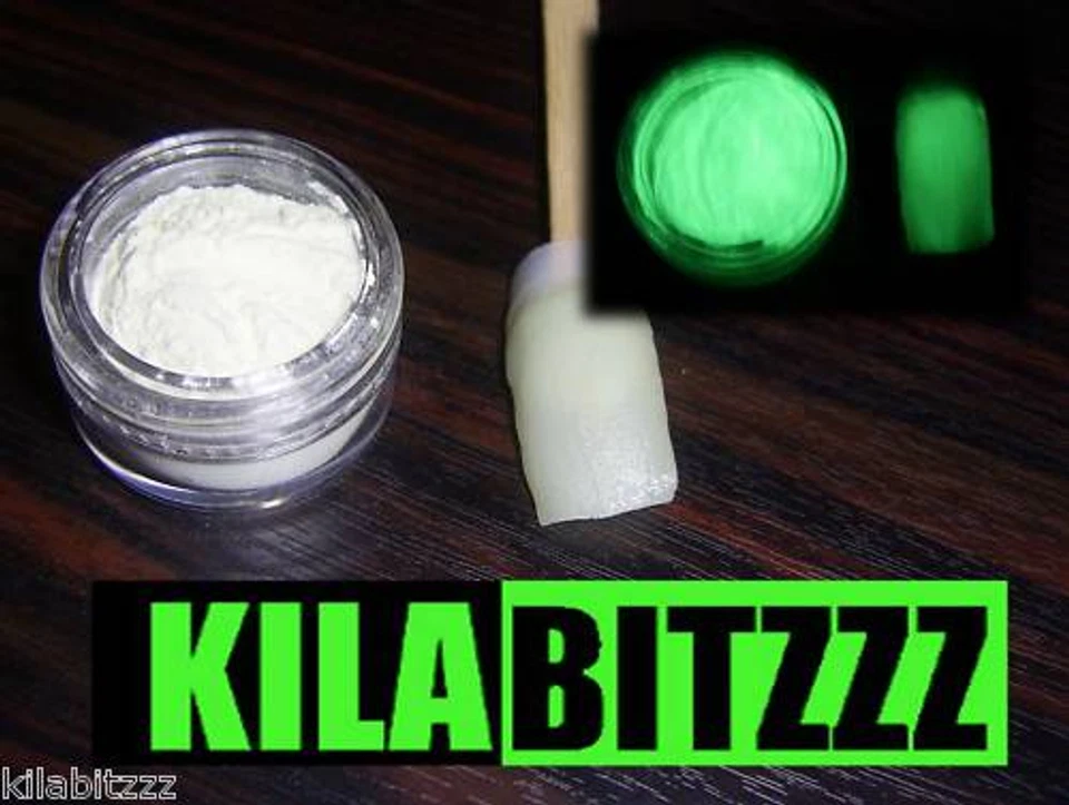 ZUPERPAINT Glow in the dark Nagel Pulver - Für Acryl Oder Lack