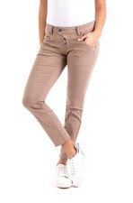 BLUE MONKEY JEANS NEU B- WARE BRAUNTÖNE  CROPPED  FRANSENBUND KNOPFLEISTE