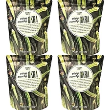 4 Packs Trader Joe's Crispy Crunchy Okra 1.4 oz Each Pack
