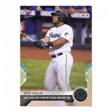 JESUS AGUILAR 2021 TOPPS NOW MIAMI MARLINS #476 SSP