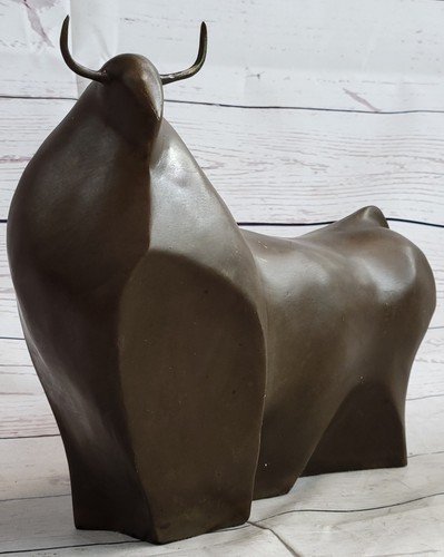 Arte moderno grande pátina marrón claro toro de lucha por Botero arte escultural de bronce - Imagen 6 de 10
