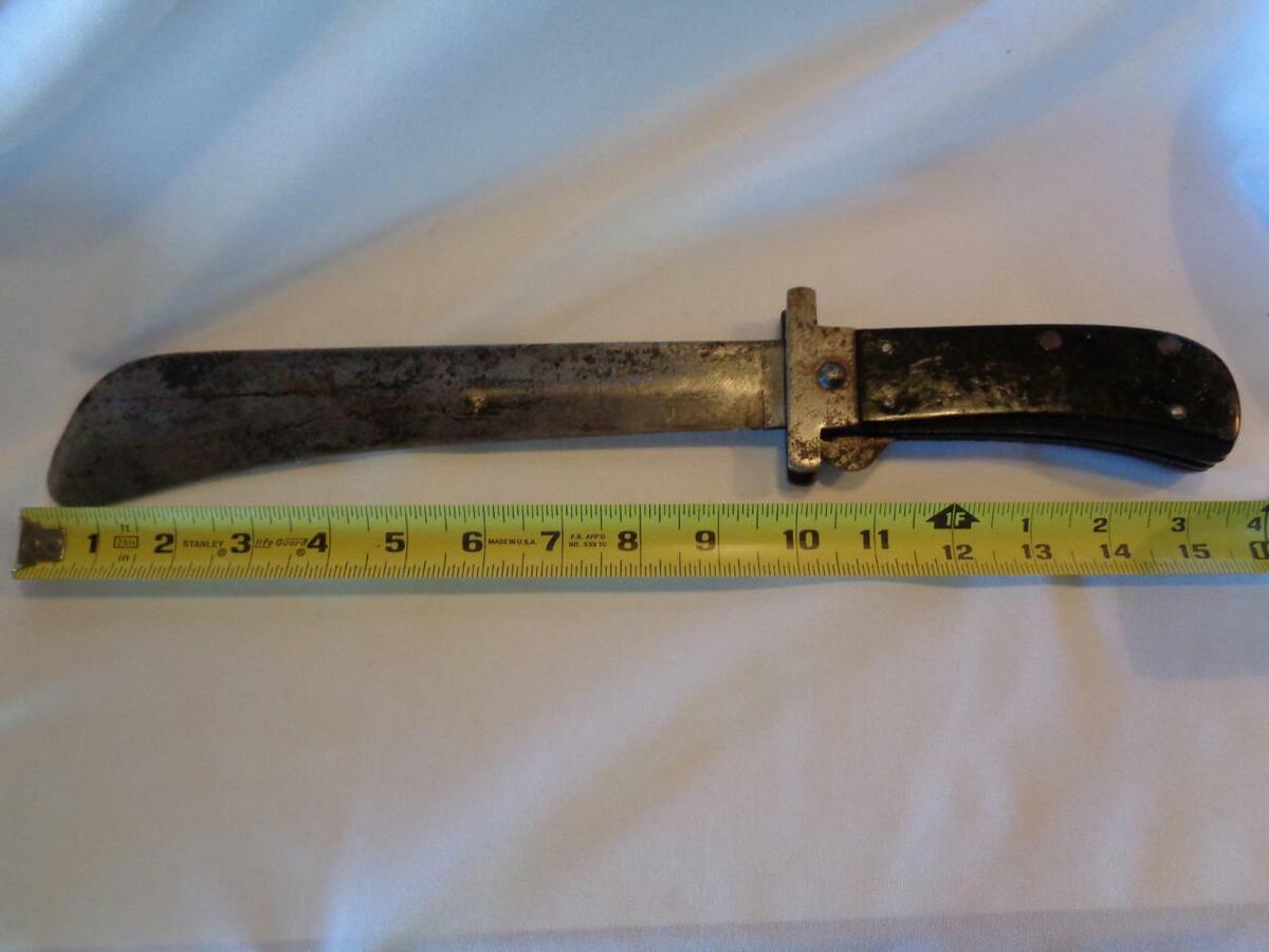 WW2 CAMILLUS FOLDING PILOT'S SURVIVAL MACHETE BOLO - USAAF WW2 CAMILLUS FOLDING PILOT'S SURVIVAL MACHETE BOLO - USAAF