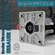 Original Shape Router Clear Base Plate Replacement For ERBAUER EPR 710 1.4"