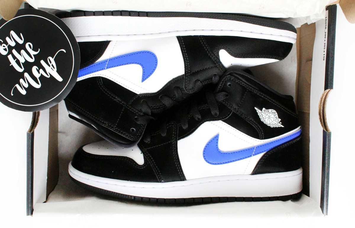 jordan white racer blue black