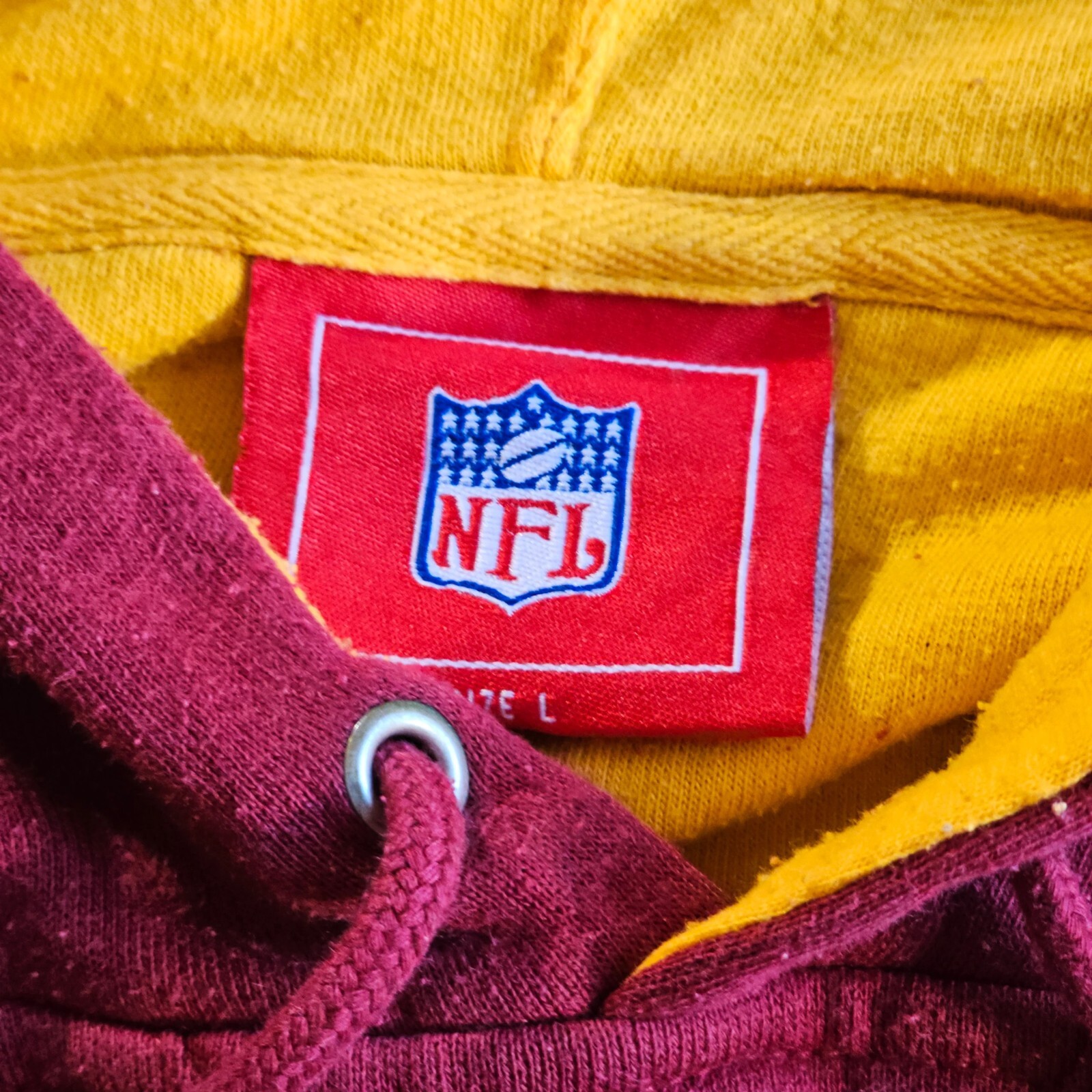 NFL Washington Redskins Hoodie Large Red image 5