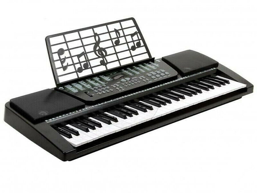 JUNELILY 61-Key Electronic Keyboard Piano Kit w/ 300 Built-in Tones, Music  Rest & Demo Songs