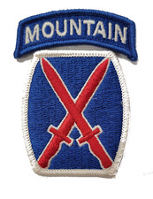 10th Mountain Division Patch - Full Color Dress