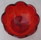 2 FOSTORIA Coin Glass Ruby Red Sherbet Ice Cream Fruit Dessert Cups 3.75" Tall — photo 3
