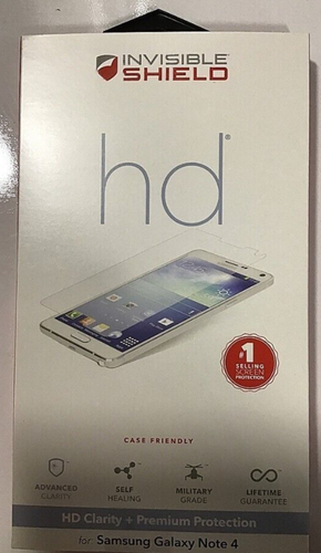 NEW 5-PACK Zagg Invisible Shield HD Samsung GALAXY NOTE 4 Screen Protector N910 - Picture 4 of 4