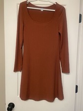 Old Navy Square Neck Long Sleeve Fit And Flare Dress Small NWOT