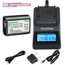 Kastar Battery LCD Fast Charger for Sony NP-FW50 BC-VW1 ILCE-6000 Alpha a6000