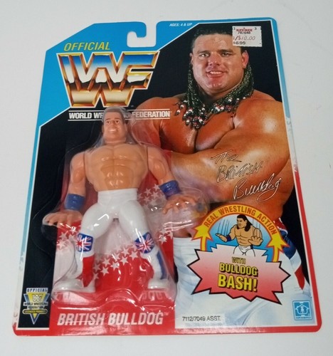 Vintage WWF BRITISH BULLDOG Wrestling Superstar Ha...