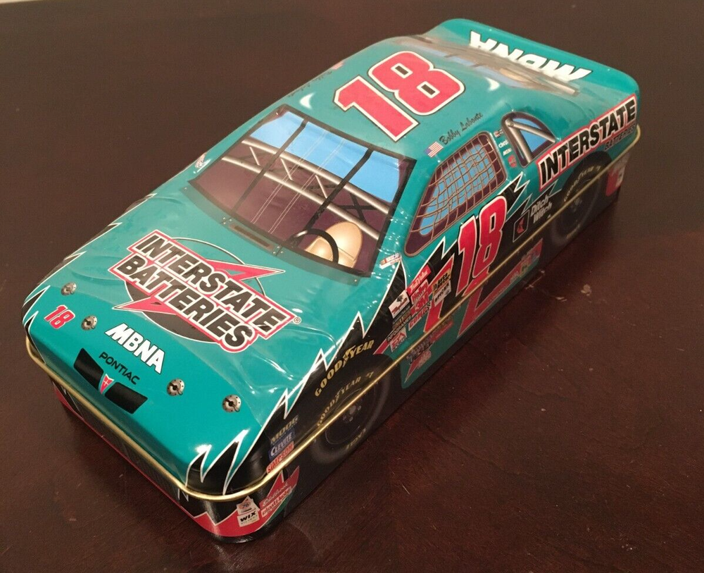 NASCAR Race Car Bobby Labonte #18 Interstate Batteries Collectible Tin Palmer