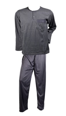 Cexiakong Pyjama en polaire pour homme - Long - Chaud - Hiver - Ensemble pyjama épais - Deux pièces - Manches longues - En tissu éponge - Avec poches - Thermique, kaki, S