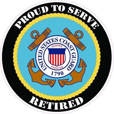 Coast Guard Retired Decal