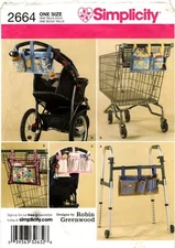 Simplicity 2664 Cart Walker Stroller Organizers Sewing Pattern Uncut