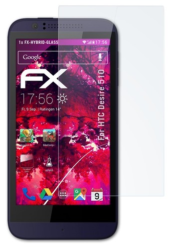atFoliX Glass Protective Film for HTC Desire 510 Glass Protector 9H Hybrid-Glass - Picture 3 of 5