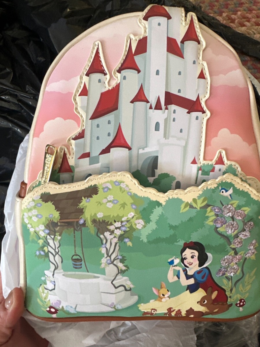 Loungefly snow-white castle mini backpack Loungefly Disney Snow White Castle series mini backpack  main image 4