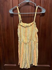 Art Class Yellow Striped Romper XXL 18/20 
