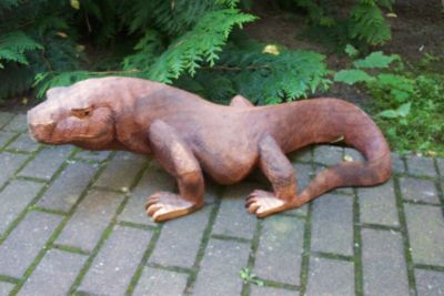 EDLER KOMODO WARAN XXL BALI ca. 80 cm / Varan Reptil Echse / Holz / Handarbeit
